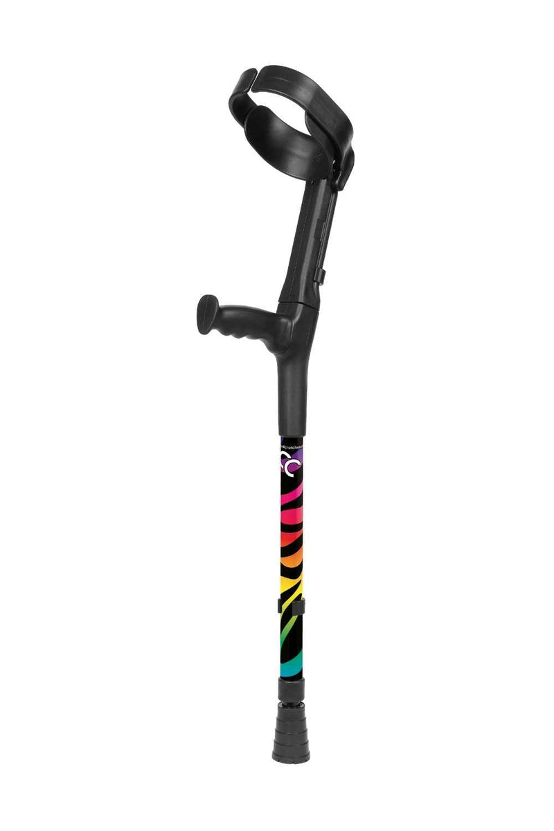 Children's Rainbow Zebra Crutches-Crutch-Cool Crutches