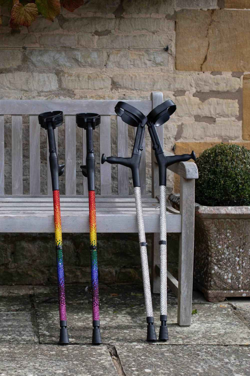 Classic Diamanté Crutches-Crutch-Cool Crutches