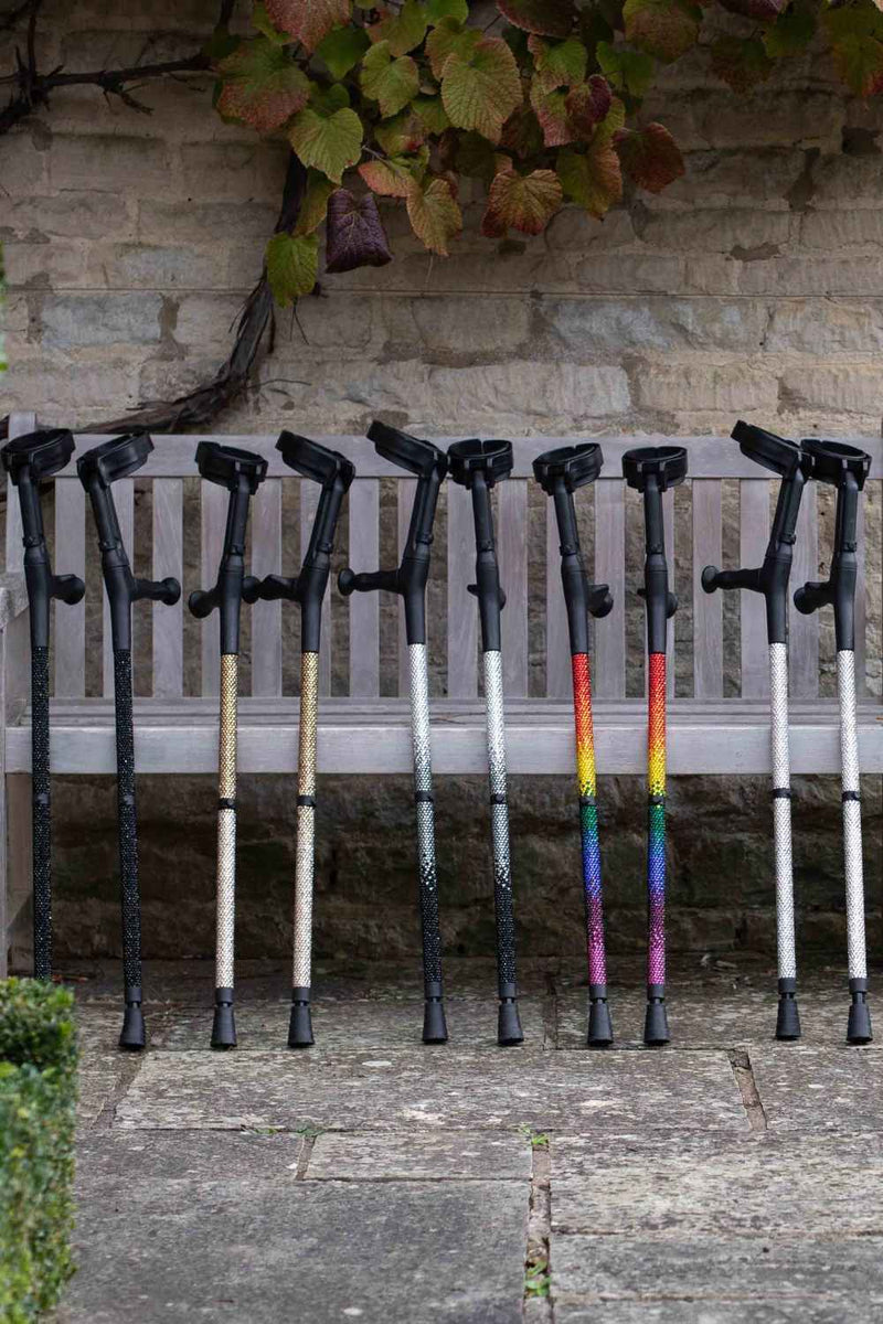 Classic Diamanté Crutches-Crutch-Cool Crutches