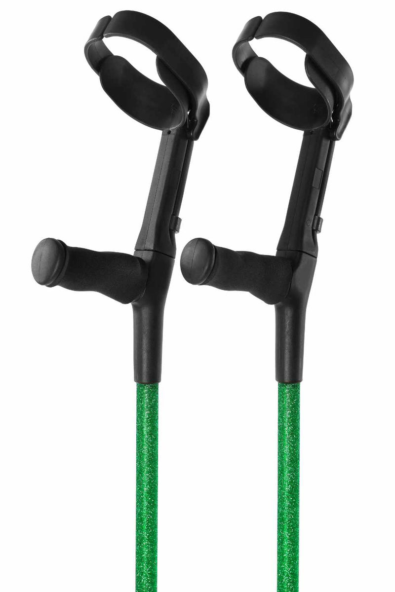 Green Glitter Crutches