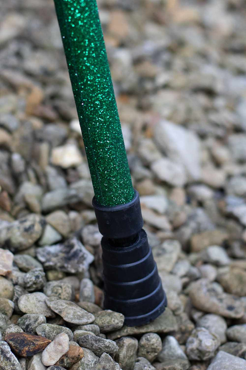 Green Glitter Crutches