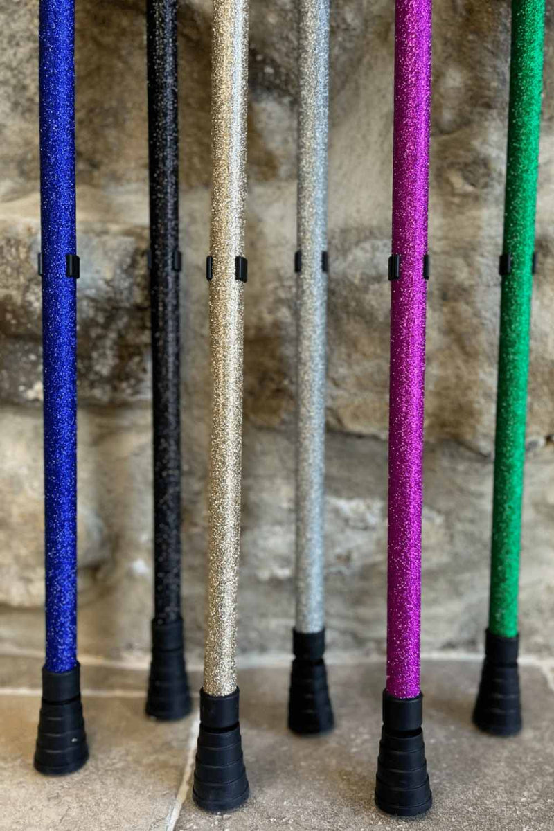 Green Glitter Crutches-Crutch-Cool Crutches