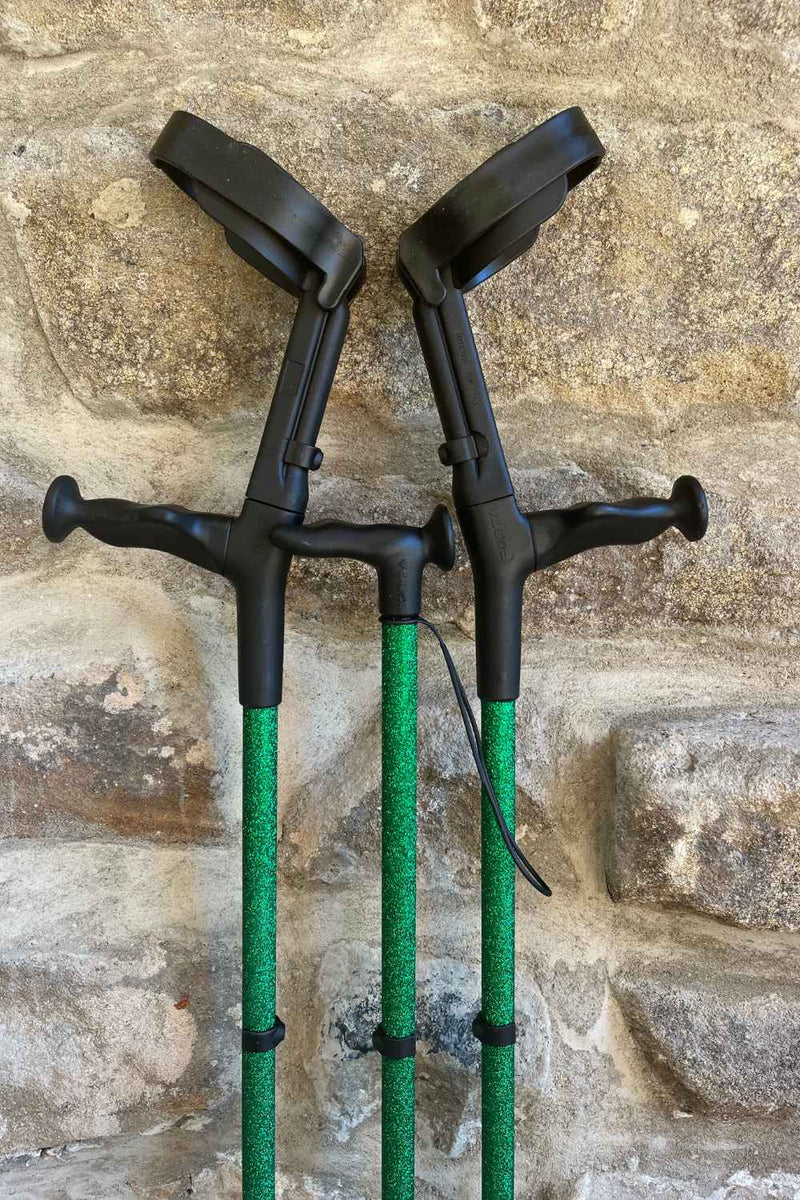 Green Glitter Walking Stick