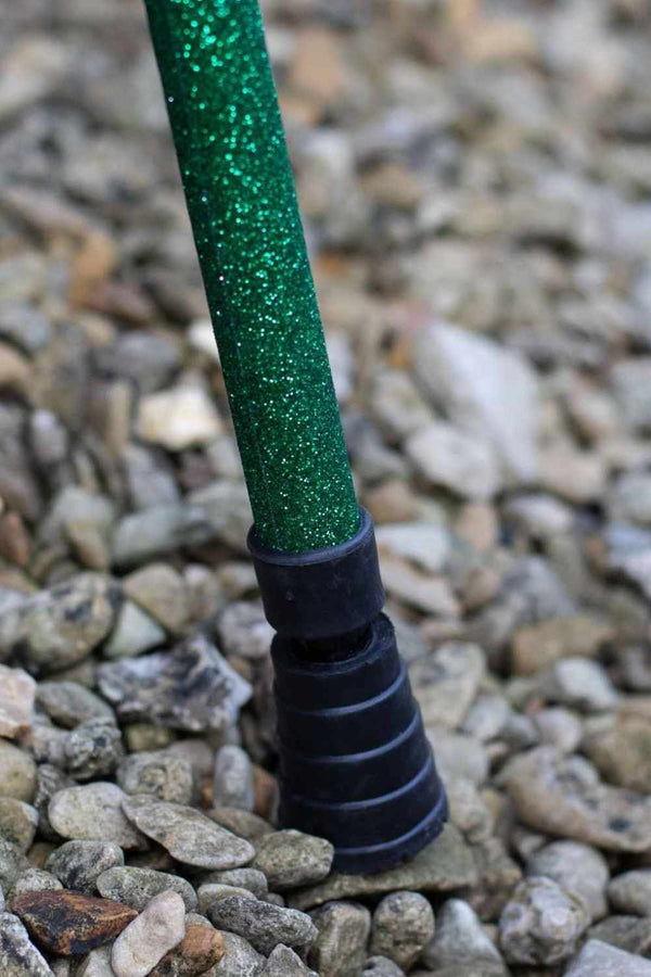 Green Glitter Walking Stick-Walking Stick-Cool Crutches