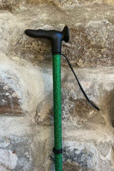 Green Glitter Walking Stick-Walking Stick-Cool Crutches