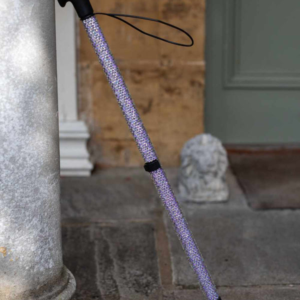 Purple Silver Diamanté | Walking Sticks | Cool Crutches