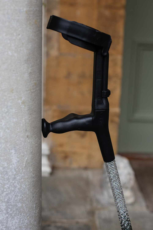 Onyx Ombré Diamanté Crutches-Crutch-Cool Crutches