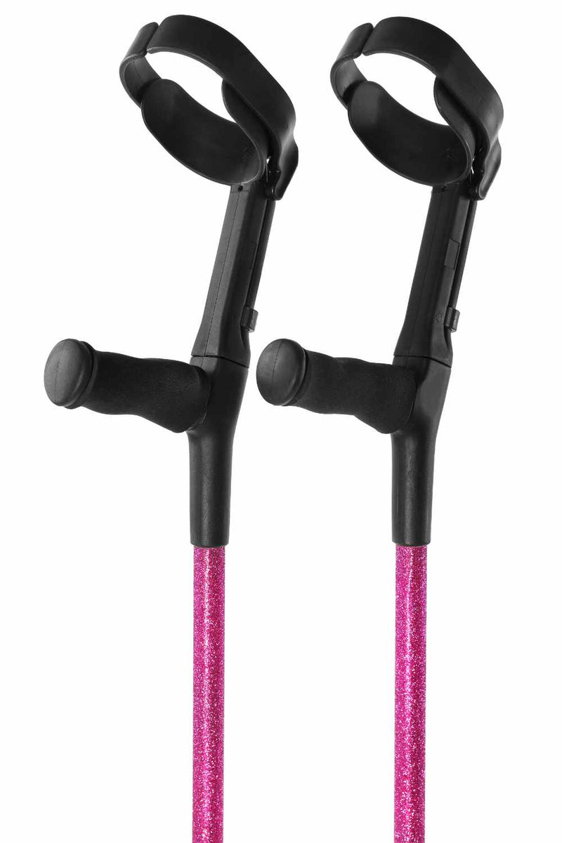 Pink Glitter Crutches