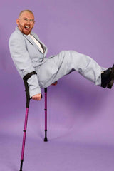 Pink Glitter Crutches