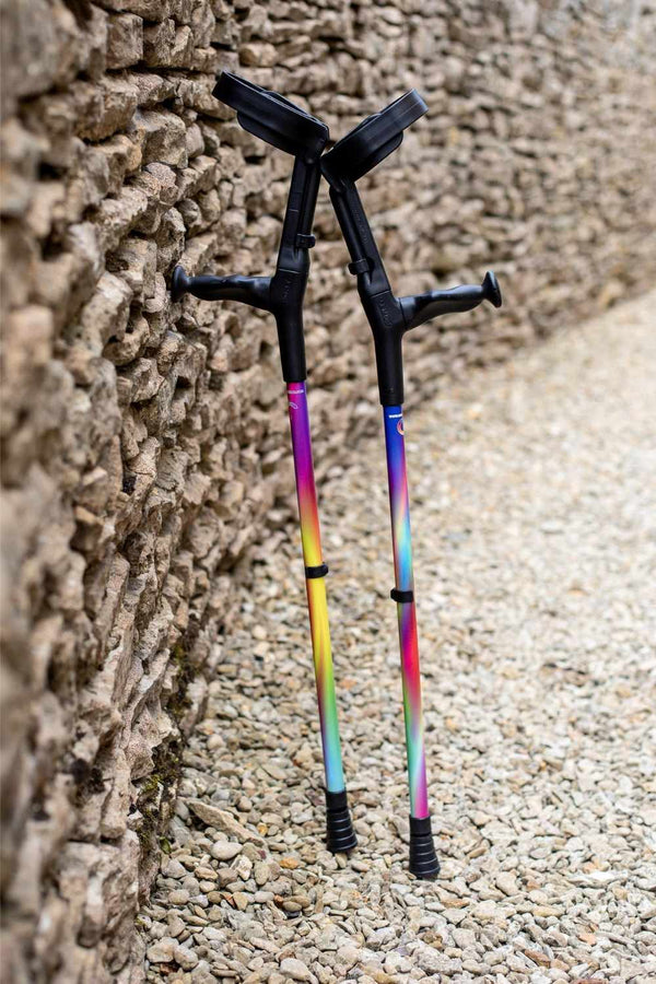 Rainbow Crutches-Crutch-Cool Crutches