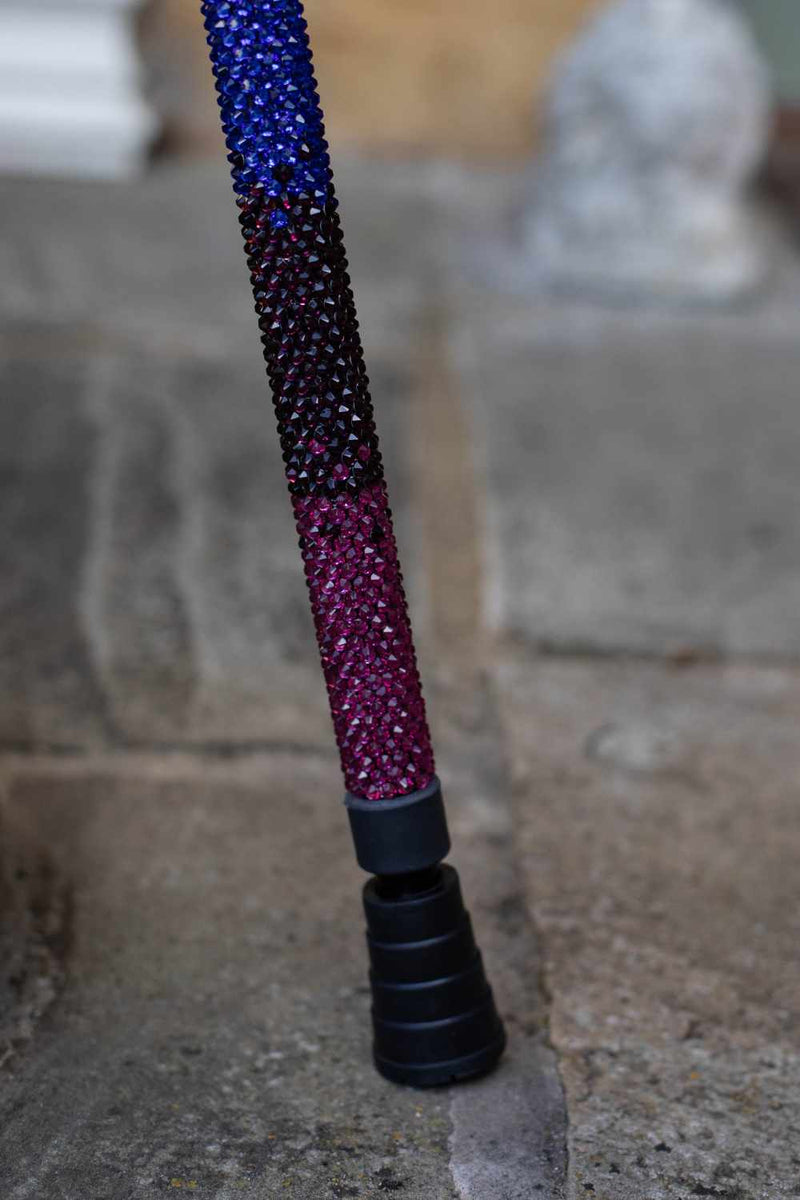 Rainbow Diamanté Walking Stick
