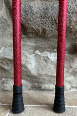 Red Glitter Crutches