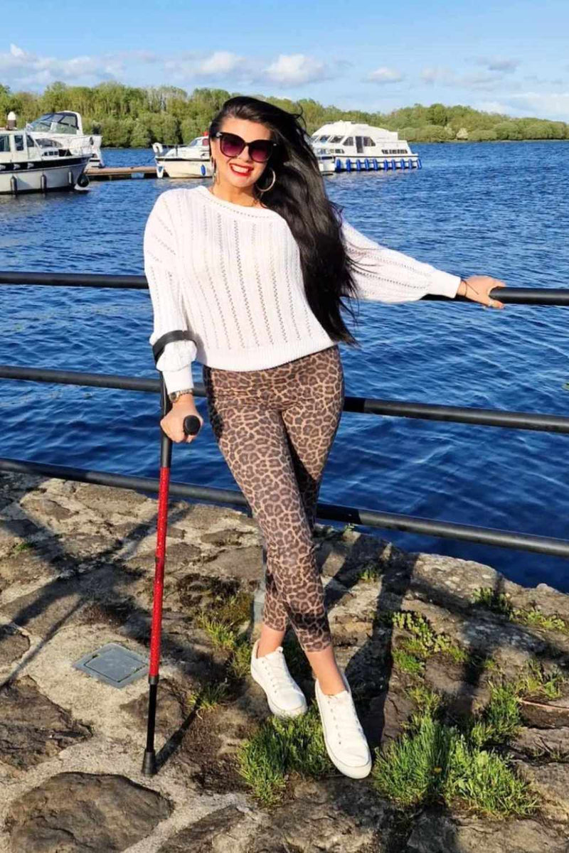 Red Glitter Crutches