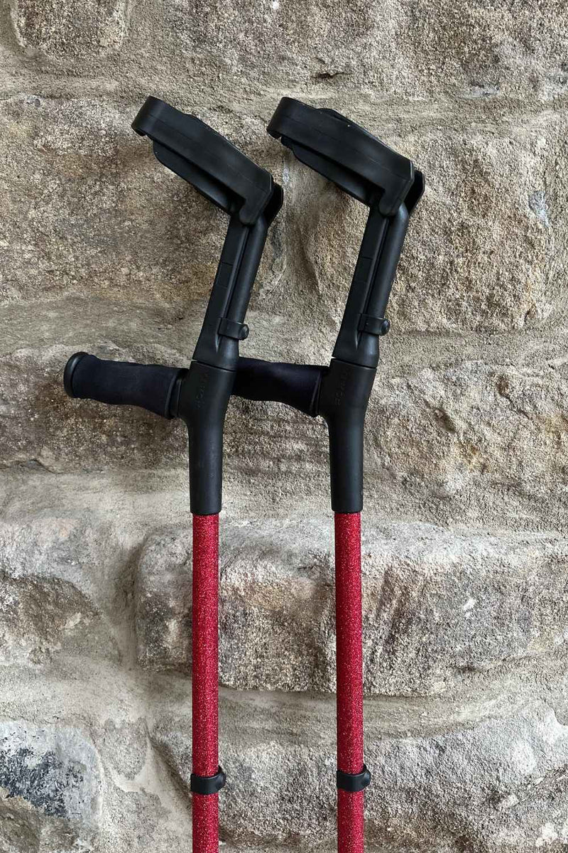 Red Glitter Crutches