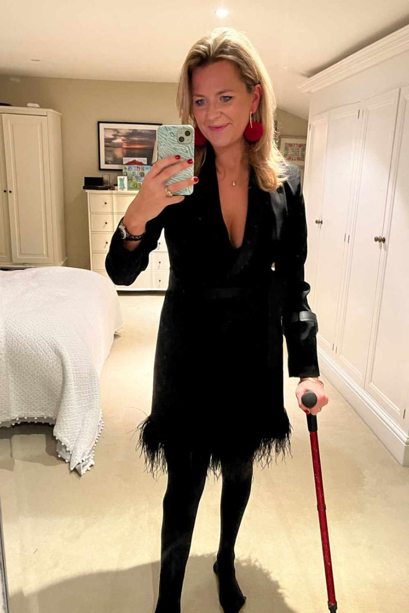 Red Glitter Crutches