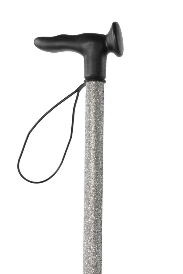 Silver Glitter Walking Stick