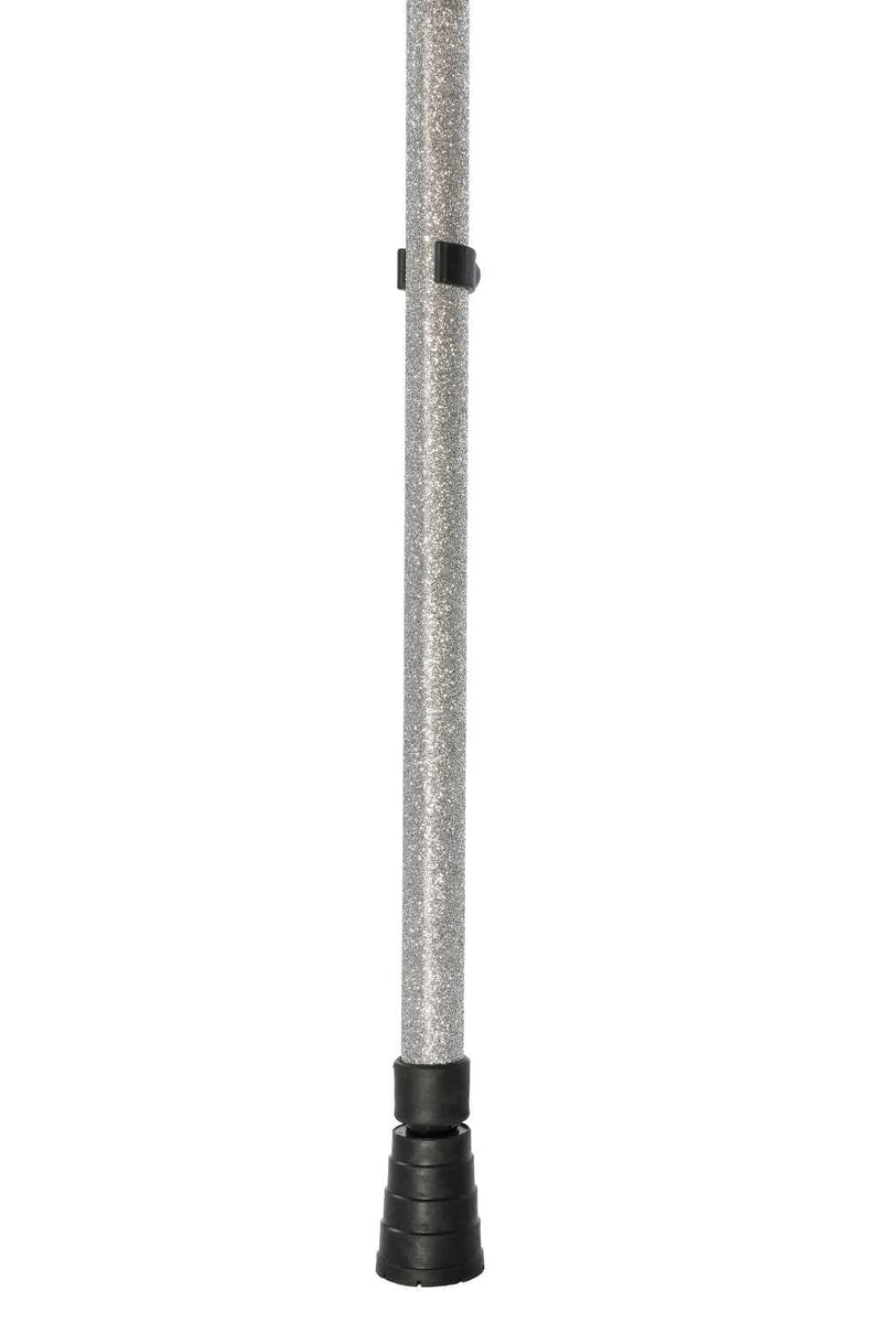 Silver Glitter Walking Stick