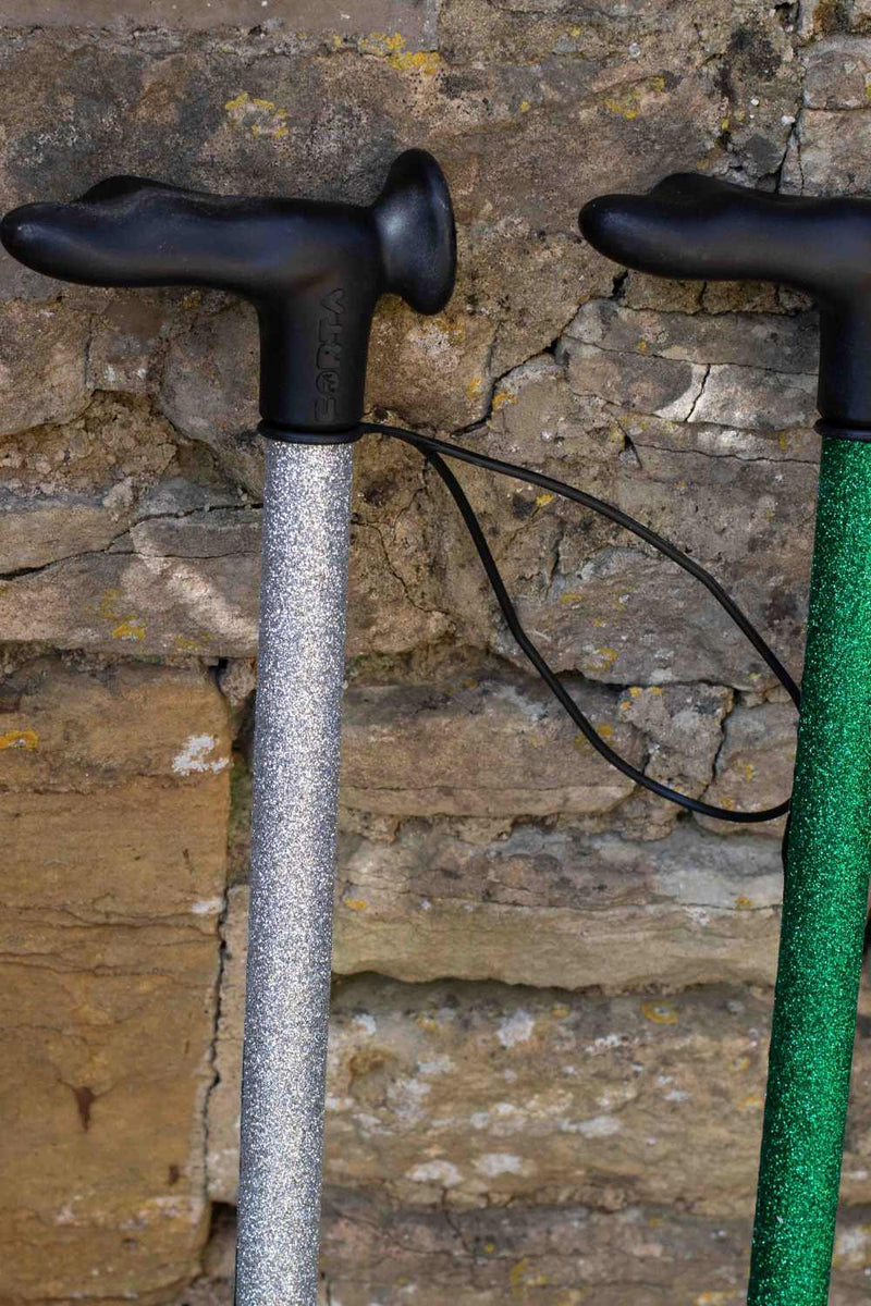 Silver Glitter Walking Stick