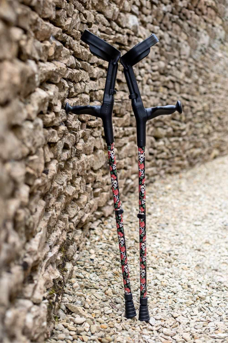 Skulls & Roses Crutches