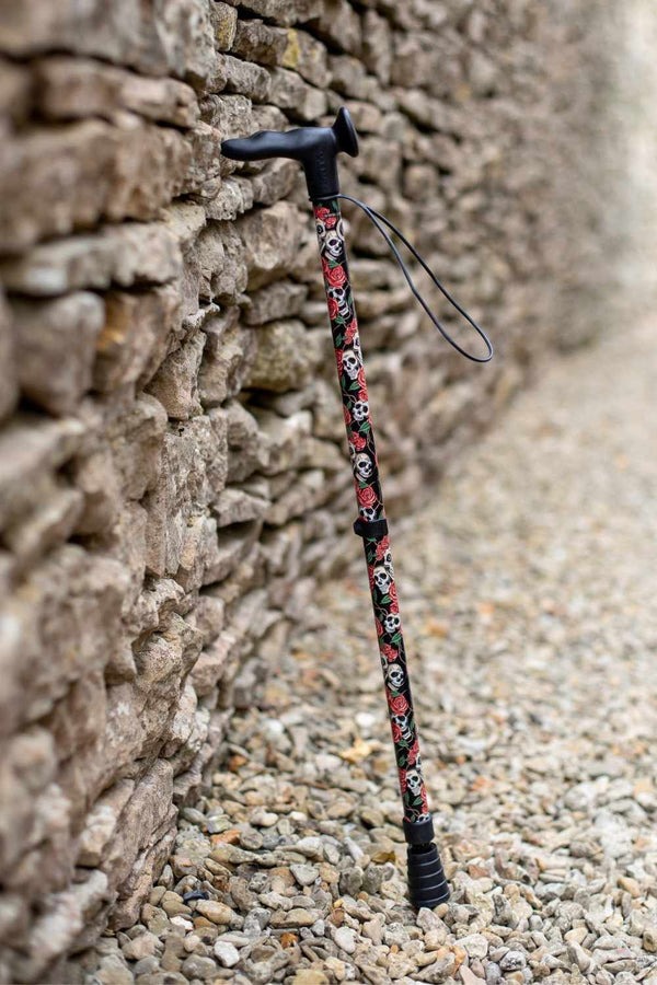 Skulls & Roses Walking Stick